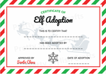 Christmas Elf Adoption Certificate Fun Gift