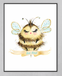 Cute Bee Nursery Print