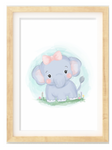 Nursery Baby Elephant Print