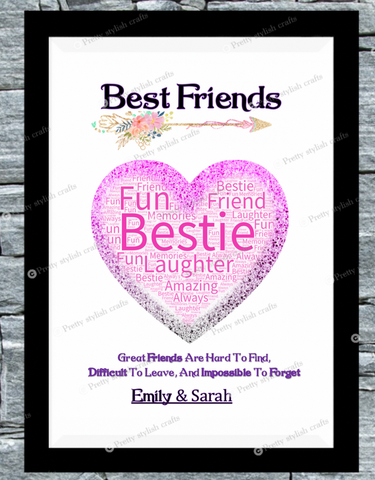 Personalised Print - Best Friend